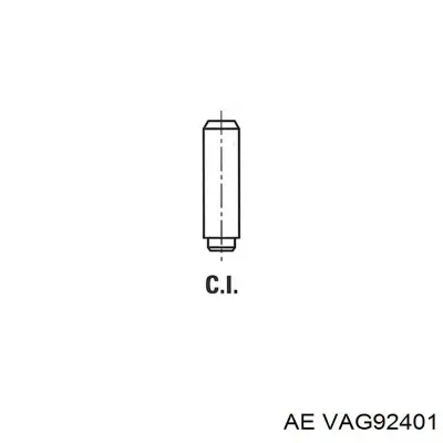 Направляющая клапана впускного AE VAG92401