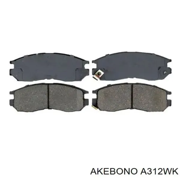 Передние тормозные колодки A312WK Akebono