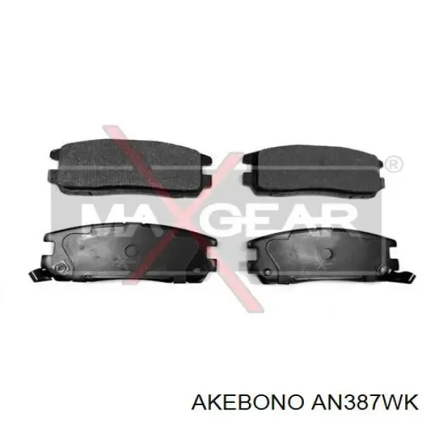 Задние тормозные колодки AN387WK Akebono