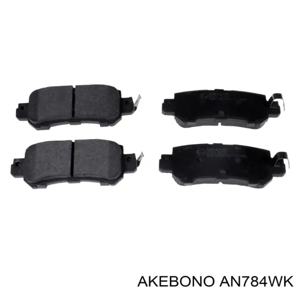 Задние тормозные колодки AN784WK Akebono