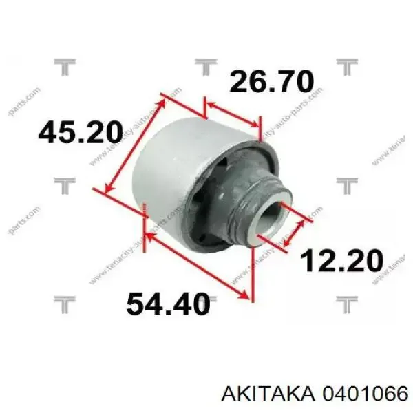 Сайлентблок переднего рычага 0401066 Akitaka