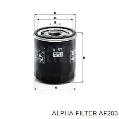 Масляный фильтр AF283 Alpha Filter
