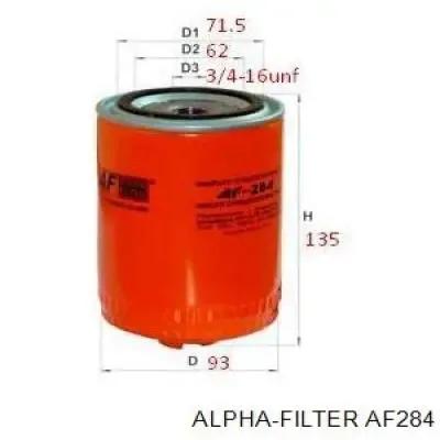 Масляный фильтр AF284 Alpha Filter