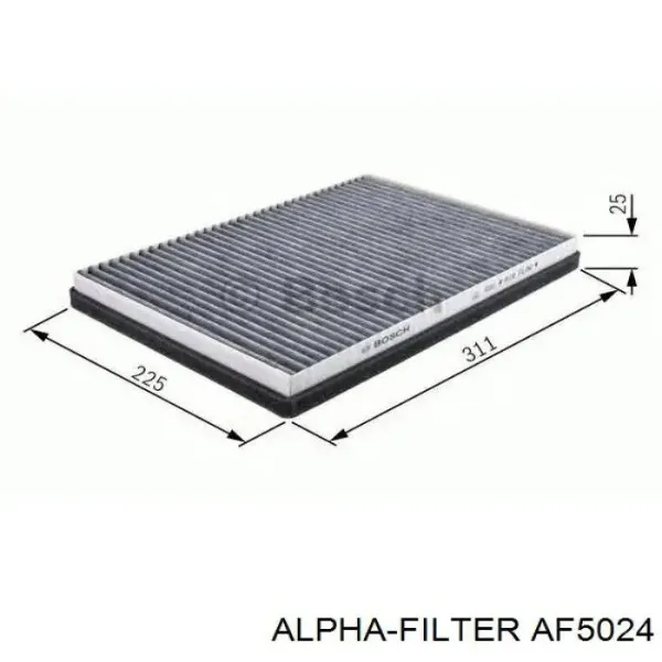 Фильтр салона AF5024 Alpha Filter