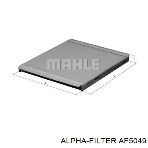 Фильтр салона AF5049 Alpha Filter