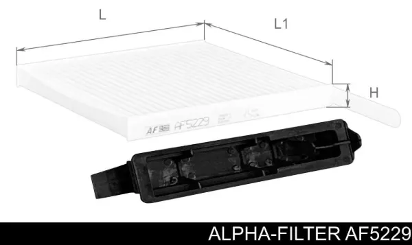 Фильтр салона AF5229 Alpha Filter