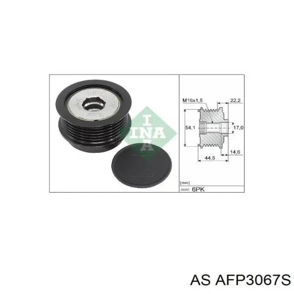 Шкив генератора AFP3067S AS/Auto Storm