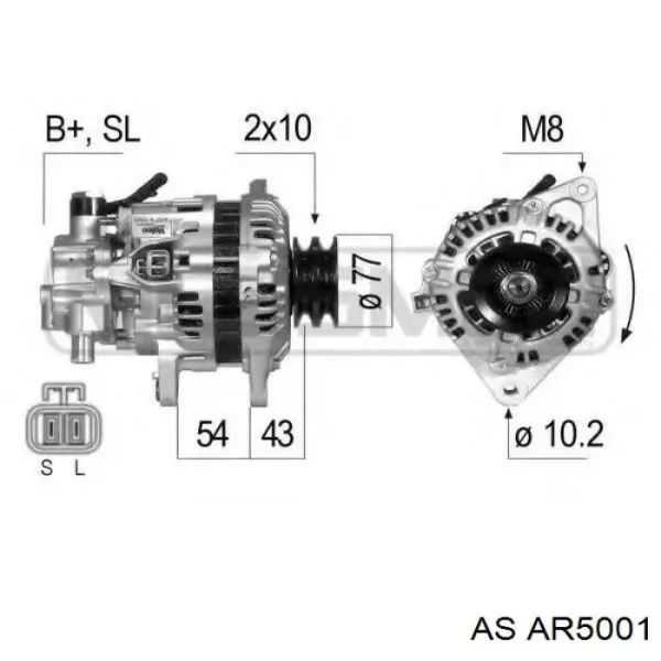  Якорь генератора Mitsubishi L 300 