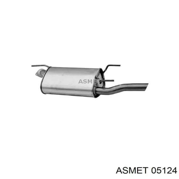 Глушитель задний 05124 Asmet