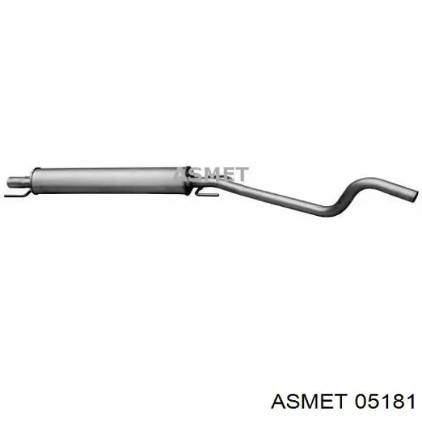 Центральная часть глушителя 05181 Asmet
