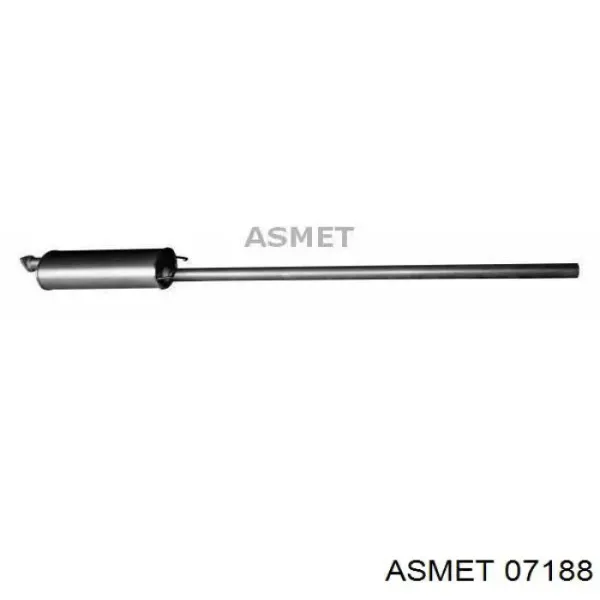 Центральная часть глушителя 07188 Asmet