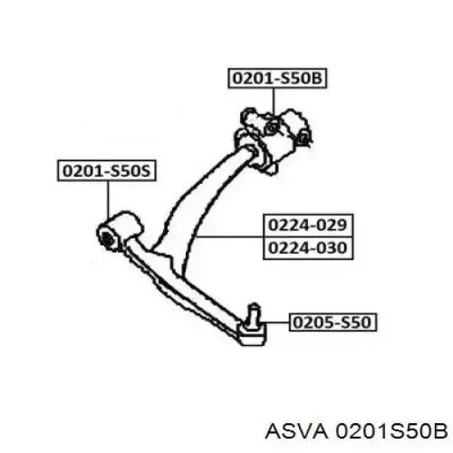 Сайлентблок переднего рычага FRD3011 Caster