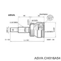 ШРУС наружный передний ASVA CH016A54