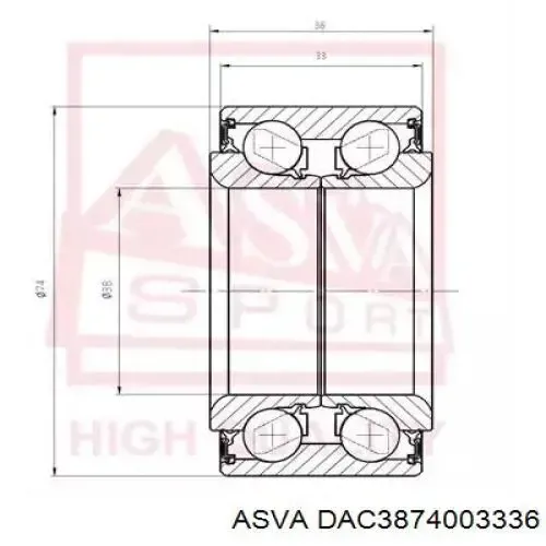 Подшипник задней ступицы MRB16419 MarkBest