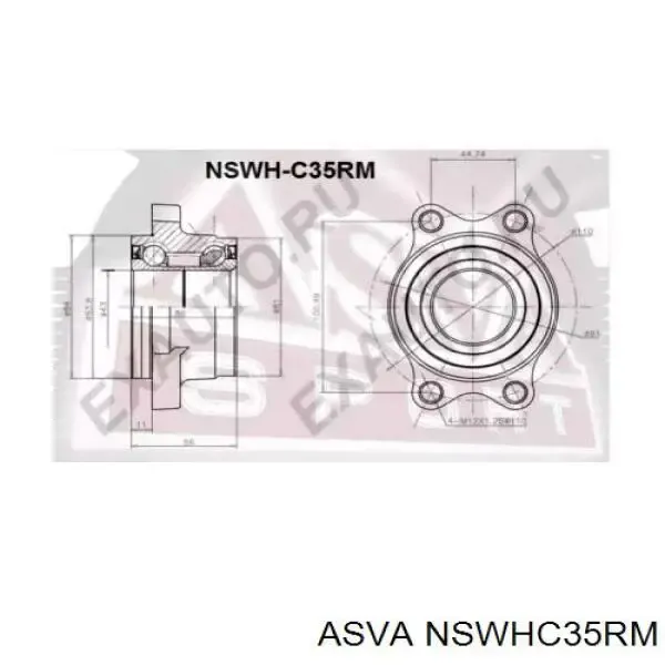 Подшипник задней ступицы NSWHC35RM Asva