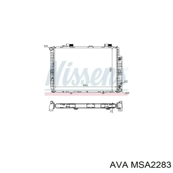 MSA2283 AVA Радиатор основной