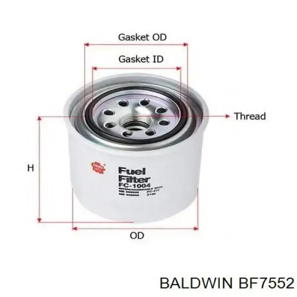 Топливный фильтр BF7552 Baldwin