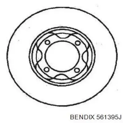 Передние тормозные диски 561395J Jurid/Bendix