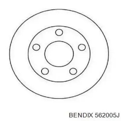 Тормозные диски 562005J Jurid/Bendix