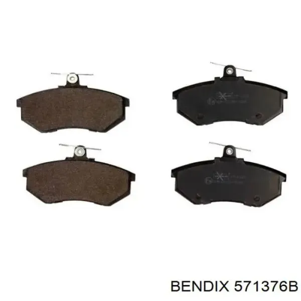 Передние тормозные колодки 571376B Jurid/Bendix