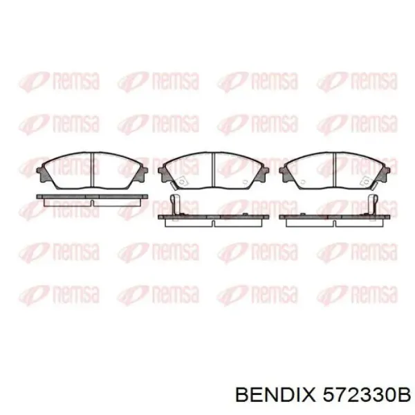 Передние тормозные колодки 572330B Jurid/Bendix