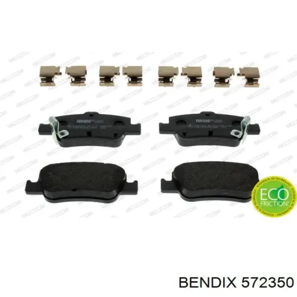 Передние тормозные колодки 572350 Jurid/Bendix