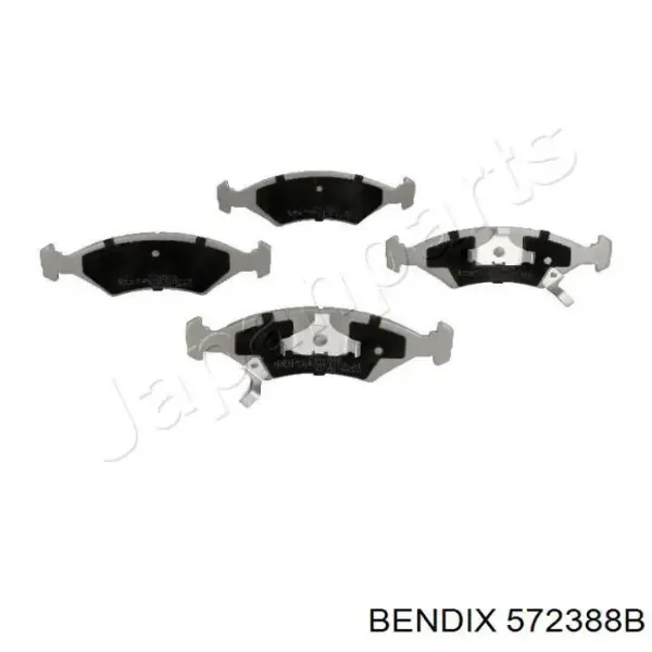 Передние тормозные колодки 572388B Jurid/Bendix