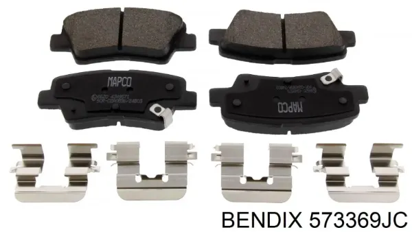 Задние тормозные колодки 573369JC Jurid/Bendix