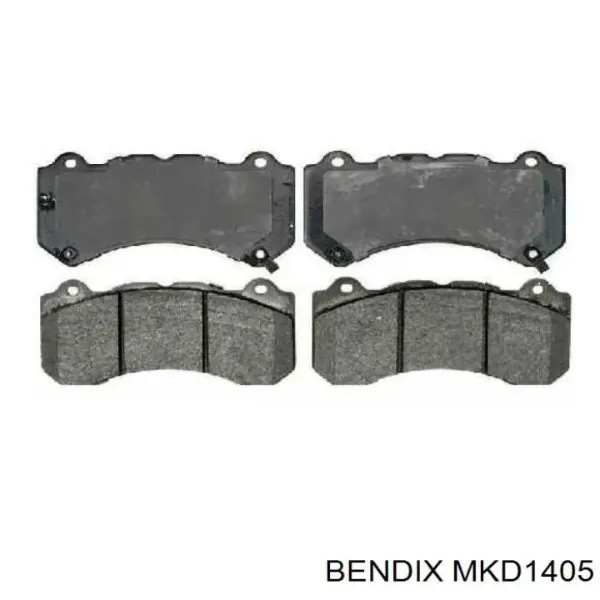 Передние тормозные колодки MKD1405 Jurid/Bendix