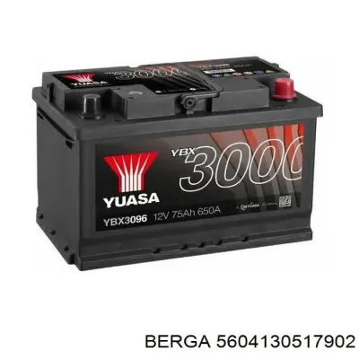 АКБ Берга 60 А/г 12 В (5604130517902)