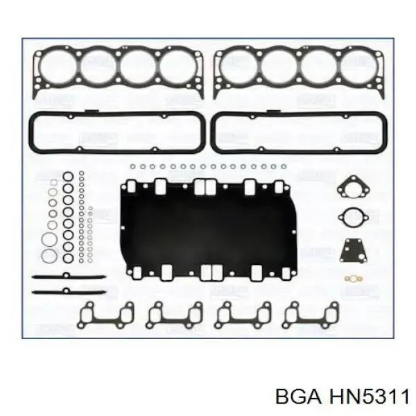 Верхний комплект прокладок двигателя HN5311 BGA