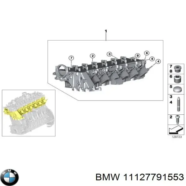 Шпилька выпускного коллектора 11127791553 BMW