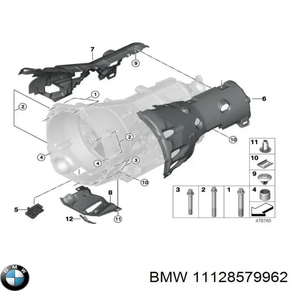 Клапанная крышка 11128579962 BMW