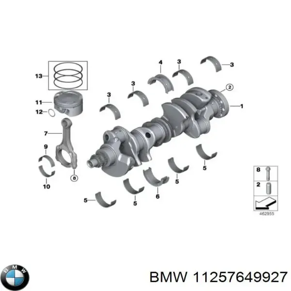 Кольца поршневые 081RS001210N0 Mahle Original