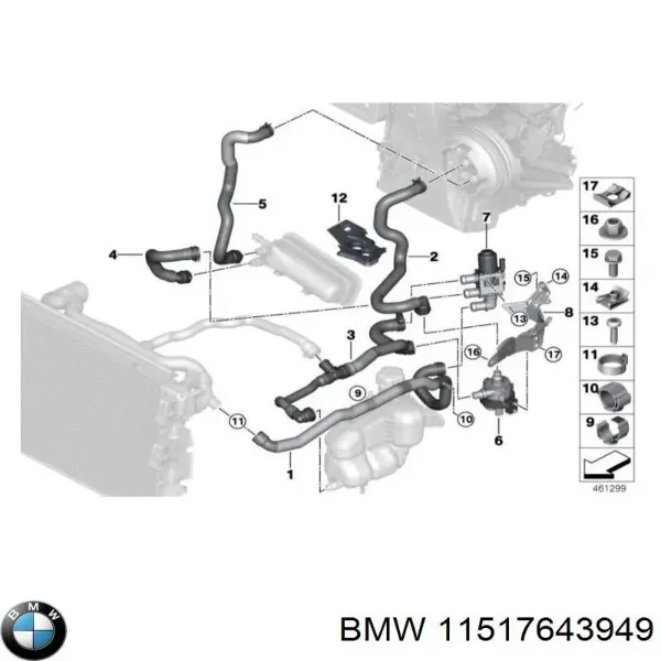 Дополнительная помпа 11517643949 BMW