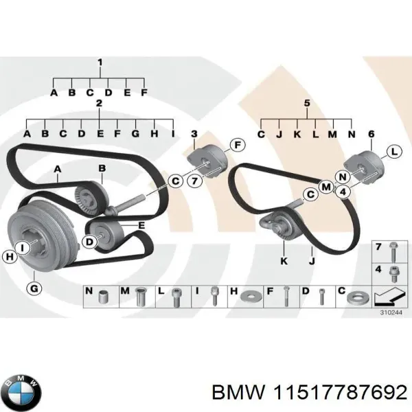 Прокладка корпуса термостата 11517787692 BMW