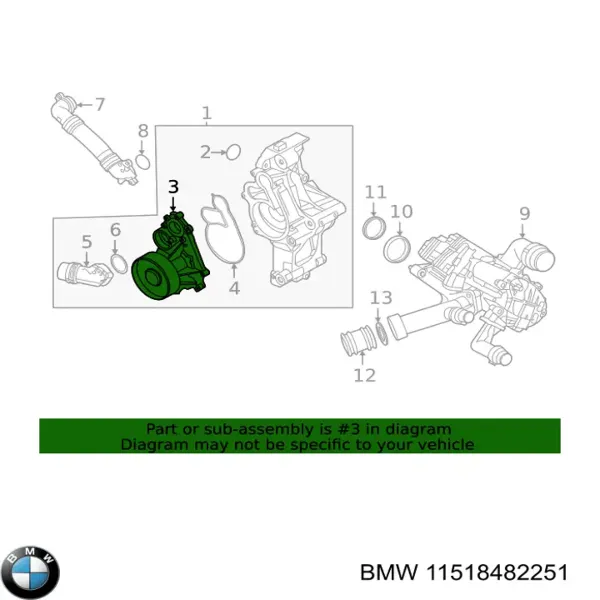 Помпа 11518482251 BMW