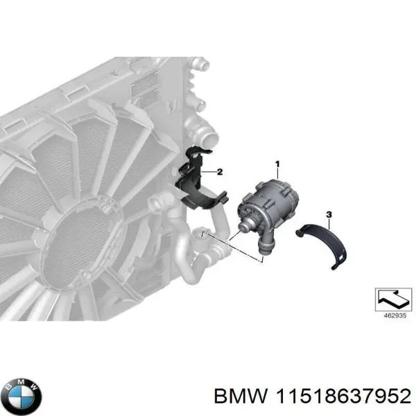 Дополнительная помпа 11518637952 BMW