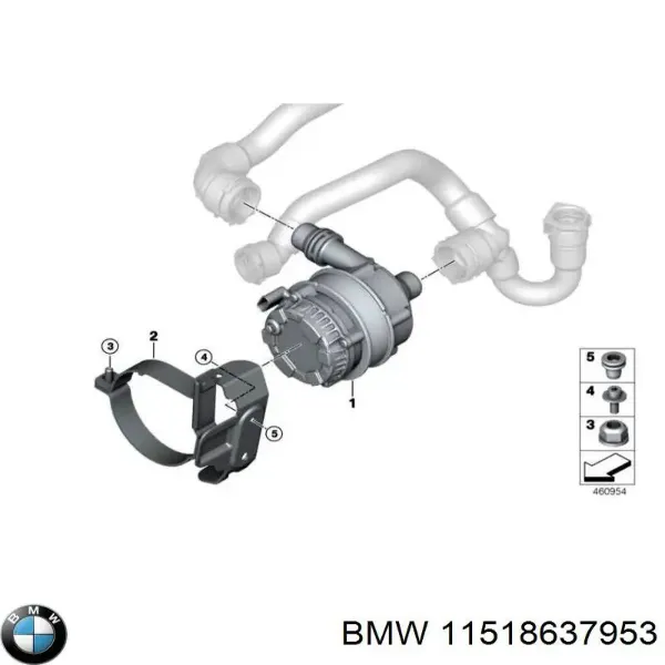 Дополнительная помпа 11518637953 BMW