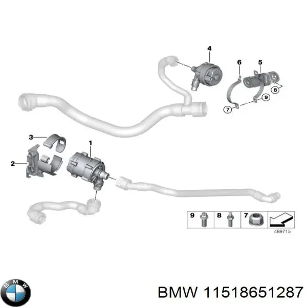 Дополнительная помпа 11518651287 BMW