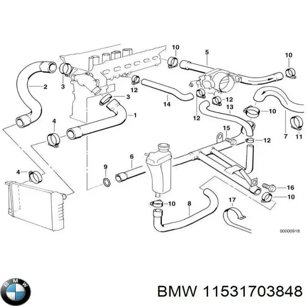 Прокладка водяной помпы 11531703848 BMW