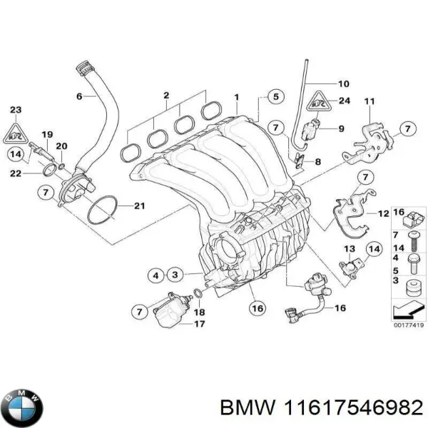 Регулятор холостого хода BMW 3 E90