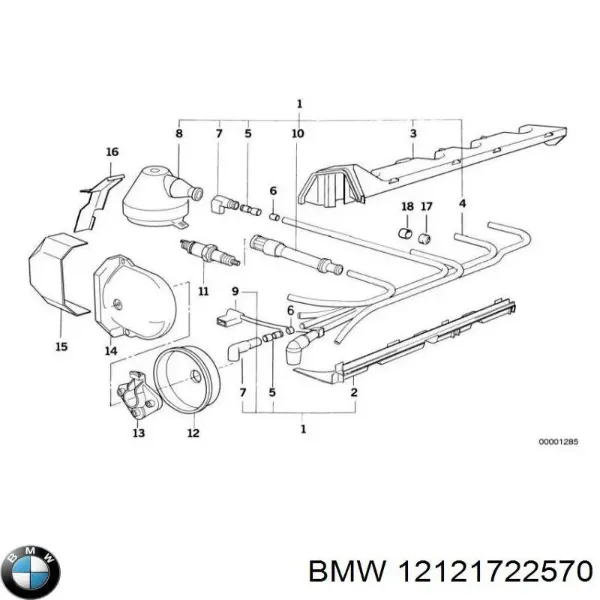Датчик коленвала 12121722587 BMW
