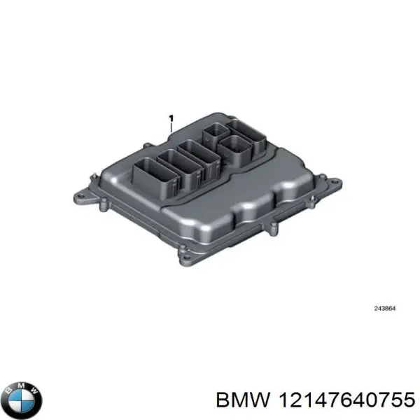 Блок управления двигателем 12147640755 BMW