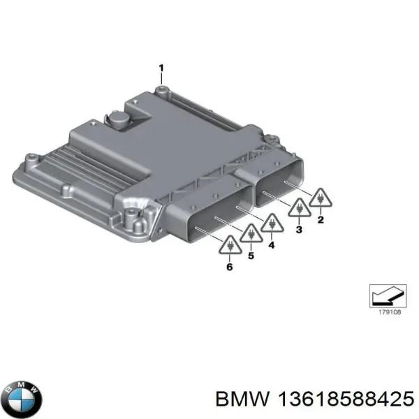 Блок управления двигателем 13618588425 BMW