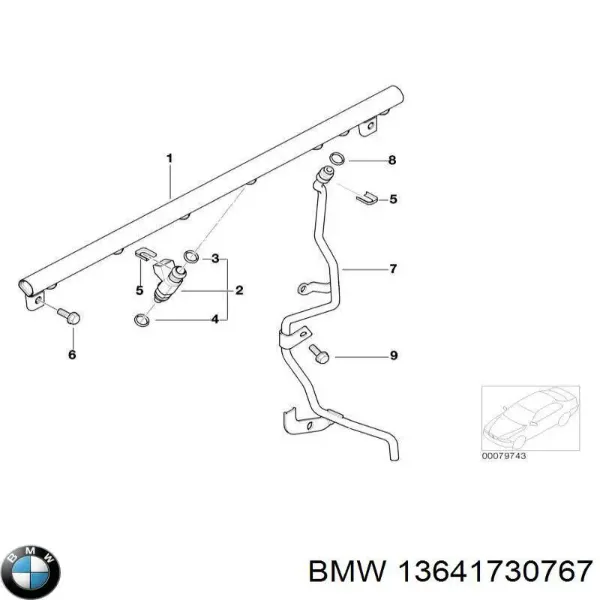 Купить 13641730767 BMW Кольцо (шайба) форсунки инжектора посадочное