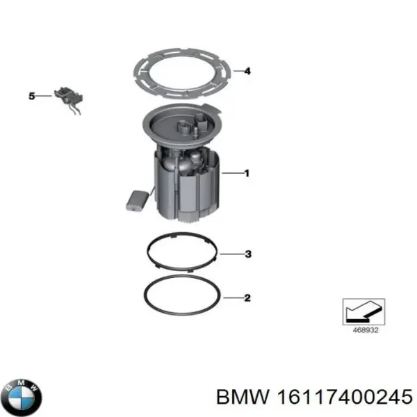Бензонасос 16117400245 BMW
