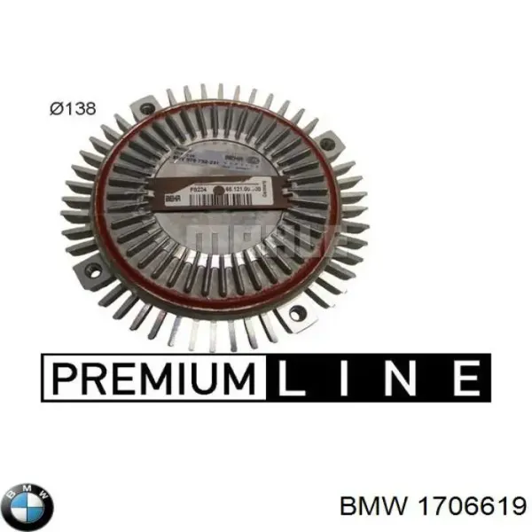 Вискомуфта вентилятора 1706619 BMW