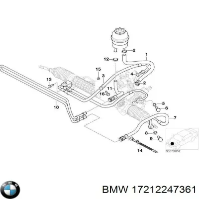 Радиатор ГУР BMW 17212247361