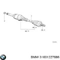 Правая полуось BMW 5 E34